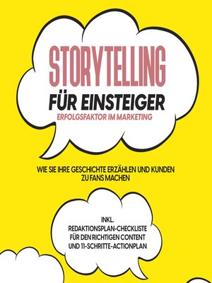 cover image of Storytelling für Einsteiger – Der Erfolgsfaktor im Marketing